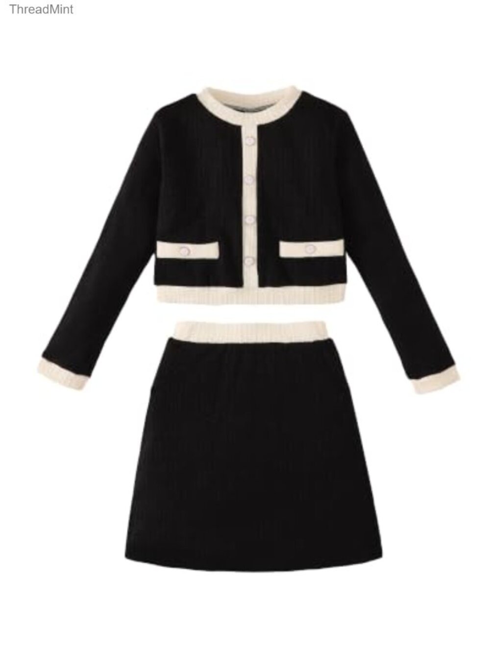 Girls Two Piece Outfit Sweater & Skirt Set Fall Winter Kids Clothing 7-14Y